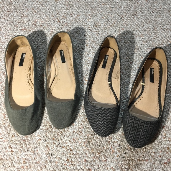 2 pairs of BGD Urban Outfitters fabric flats - Picture 3 of 8